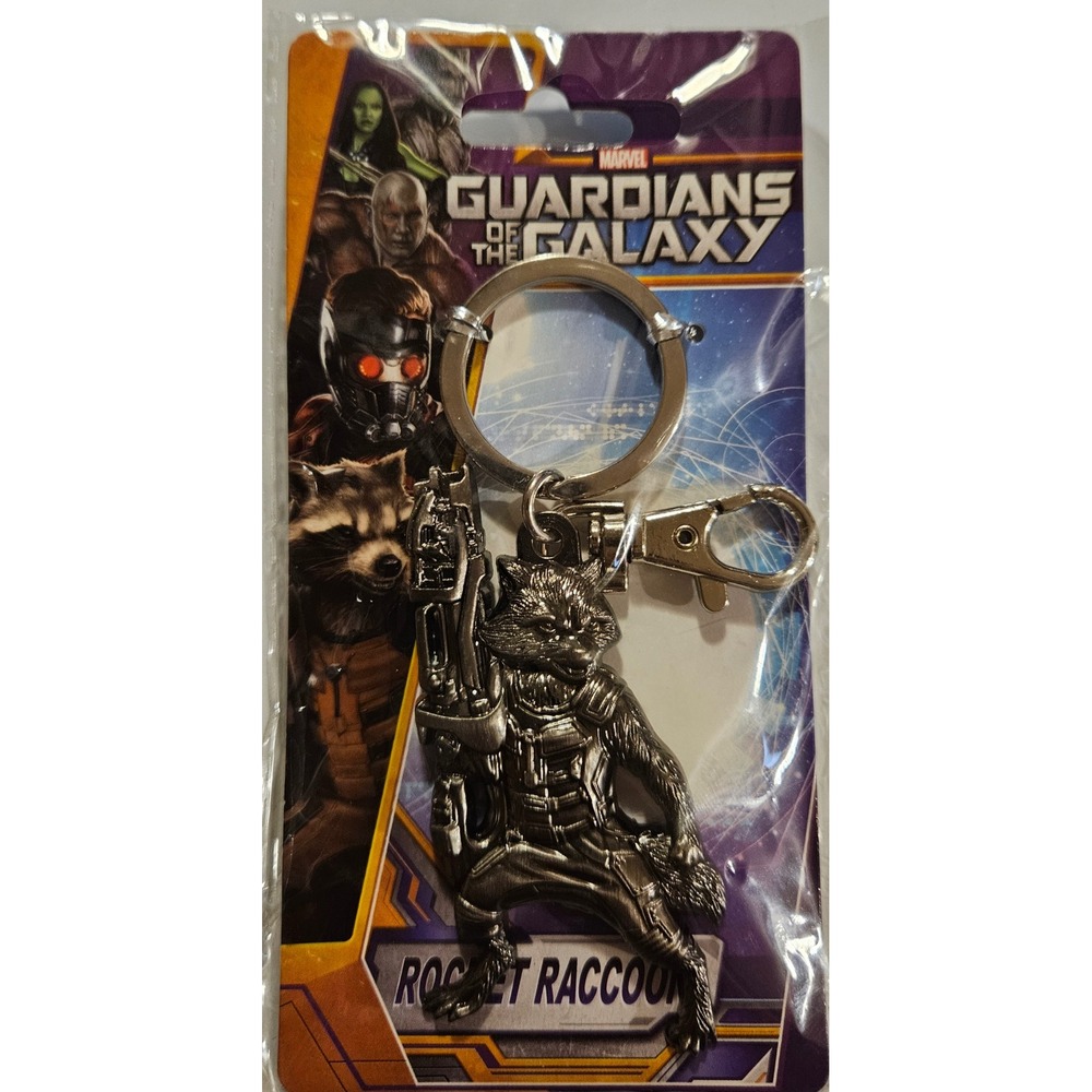 Guardians of the Galaxy Rocket‎ Raccoon Keychain Marvel Avengers New